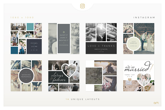 Storyboards / Wedding in Instagram Templates - product preview 4