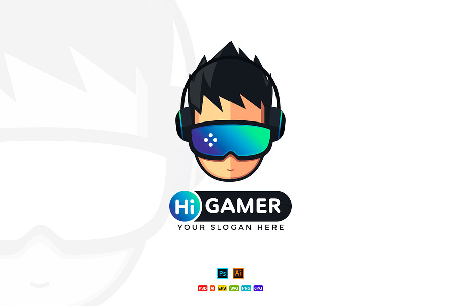Hi Gamer - Gaming Logo Design in Logo Templates - product preview 8