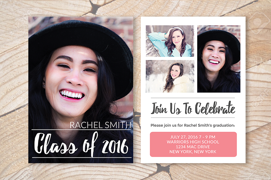 Senior Grad Announcement Template in Flyer Templates - product preview 8