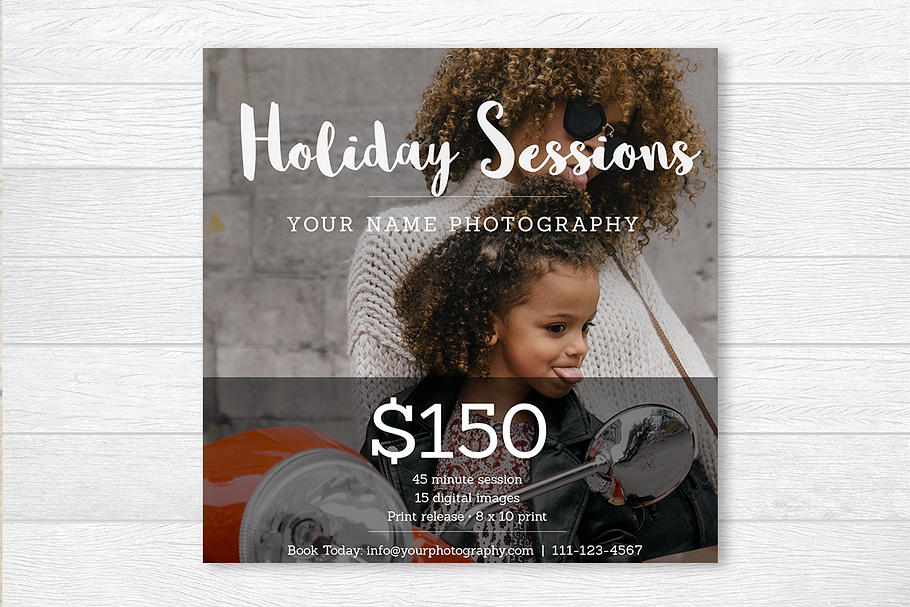 Holiday Mini Sessions Template