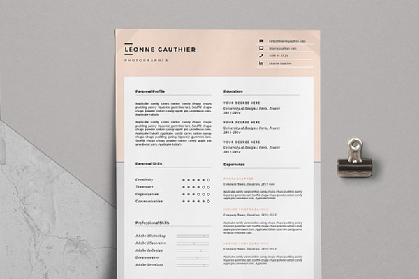 Resume & Cover Letter / Léonne