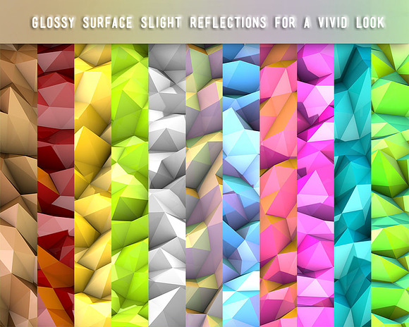 11 Low Poly 3D-Backgrounds in Textures - product preview 1