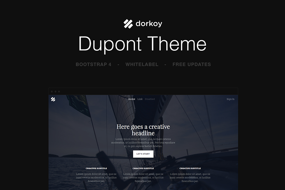 Dupont Theme in Bootstrap Themes - product preview 8