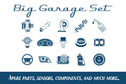 Big Garage Set. EPS - JPEG - PNG
