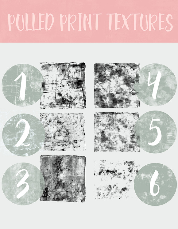 Pulled Print Textures in Textures - product preview 1