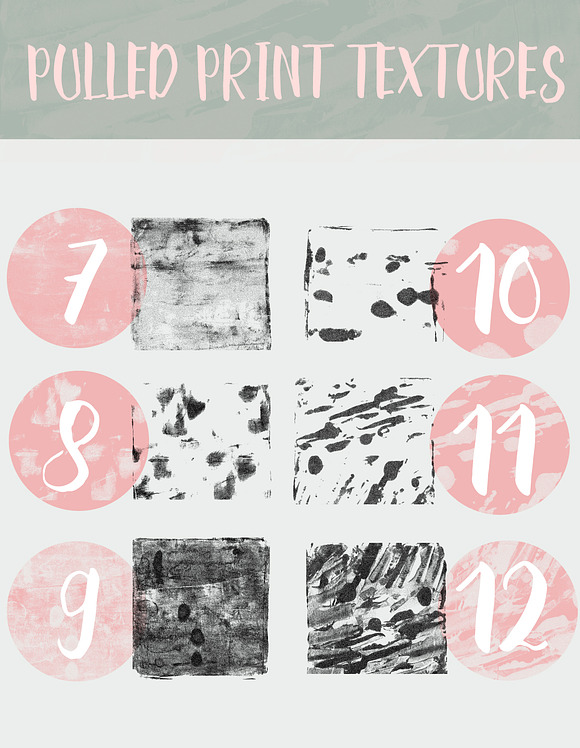 Pulled Print Textures in Textures - product preview 2