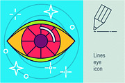 Lines eye icon