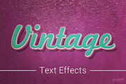 Vintage Old Text Effects Mockup