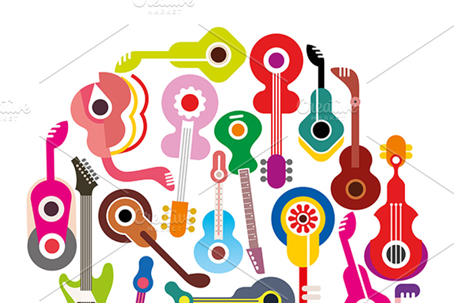 Guitars in Illustrations - product preview 8