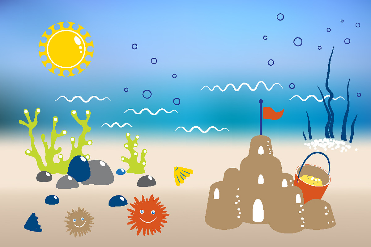 Summer blur background concept. in Illustrations - product preview 8