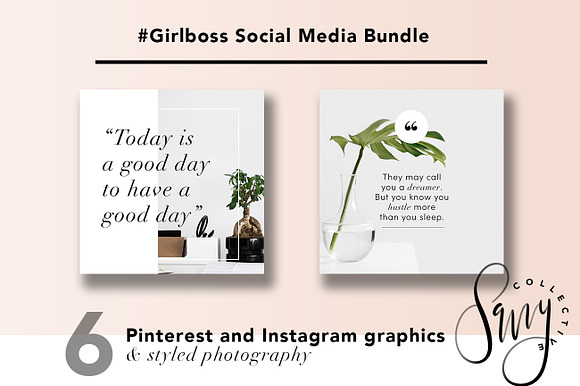 #GirlBoss Social Media Bundle in Instagram Templates - product preview 3
