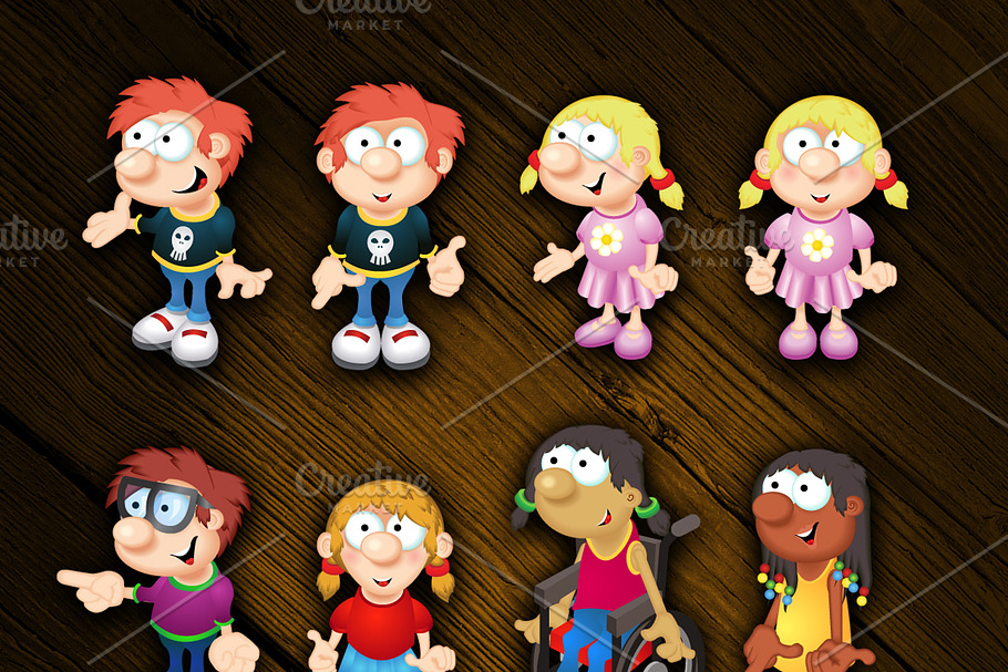 Family Mascot Pack 2 in Illustrations - product preview 8