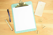 Clipboard Mock Up with iPhone