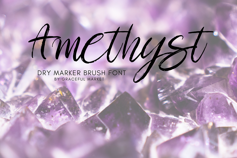 Amethyst Script Brush Font in Script Fonts - product preview 8