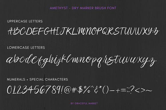 Amethyst Script Brush Font in Script Fonts - product preview 1