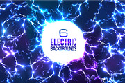 6 lightnings backgrounds (eps+jpg)