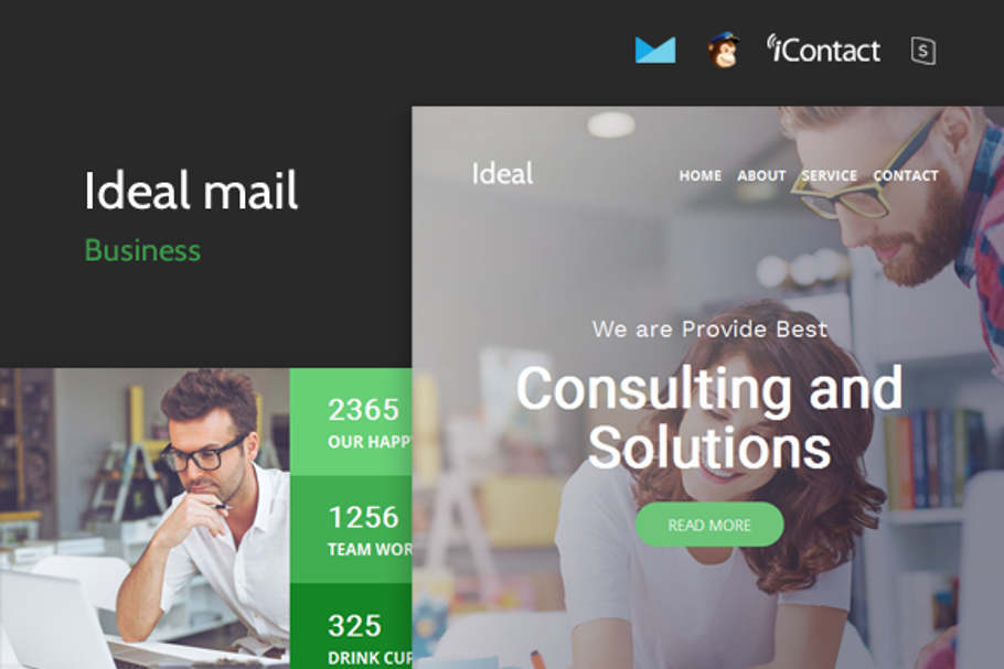 Ideal Mail # 1 Business in Mailchimp Templates - product preview 8
