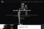 Black Image Photography Landing Page
