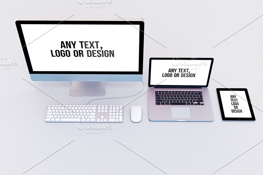 Imac Macbook and Ipad Mock-Up in Mobile & Web Mockups - product preview 8