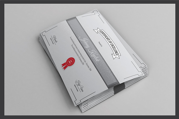 Certificate Template v.01 in Stationery Templates - product preview 3