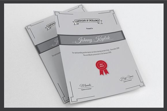 Certificate Template v.01 in Stationery Templates - product preview 4