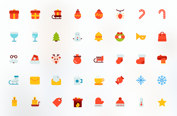 Merry Christmas Icons BUNDLE! -62% in Graphics - product preview 1