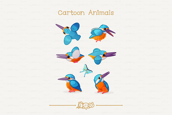 vector Birds set in Illustrations - product preview 20