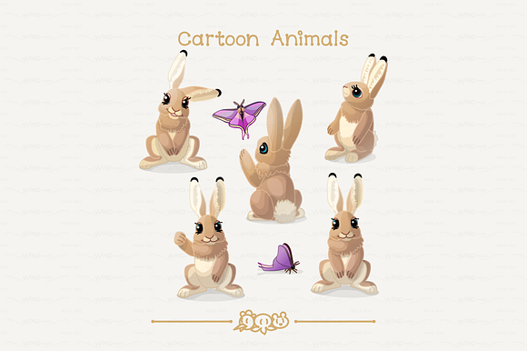 vector set animals of Forest in Illustrations - product preview 16