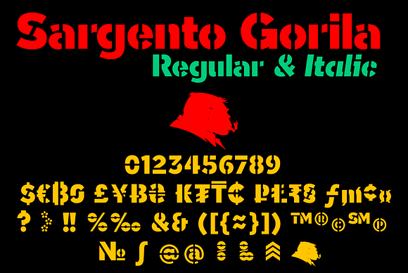 Sargento Gorila font in Sans-Serif Fonts - product preview 5