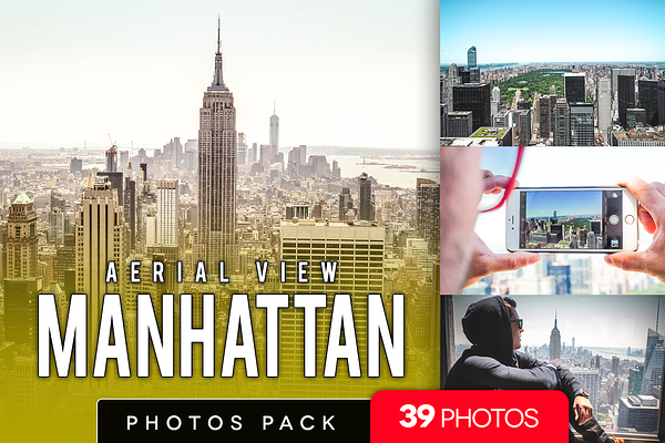 aerial view Manhattan /39 pics