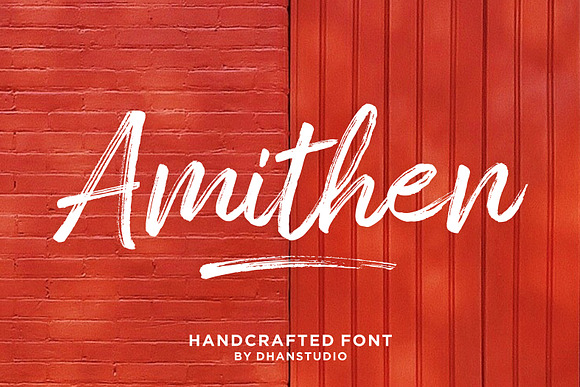 Amithen Brush Font in Brush Fonts - product preview 6