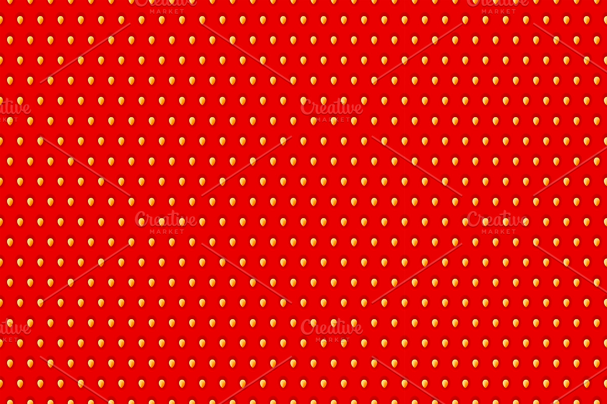 Seamless strawberry pattern. in Illustrations - product preview 8