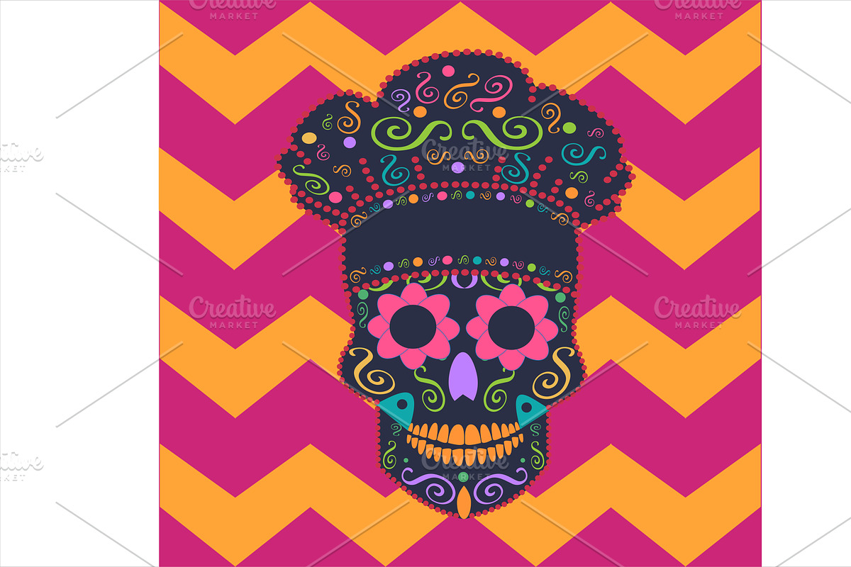 Kitchen chef skull vector in Graphics - product preview 8
