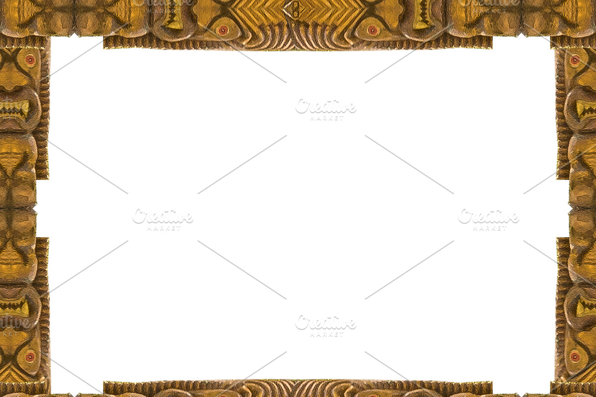 Tribal Borders Frame in Illustrations - product preview 8