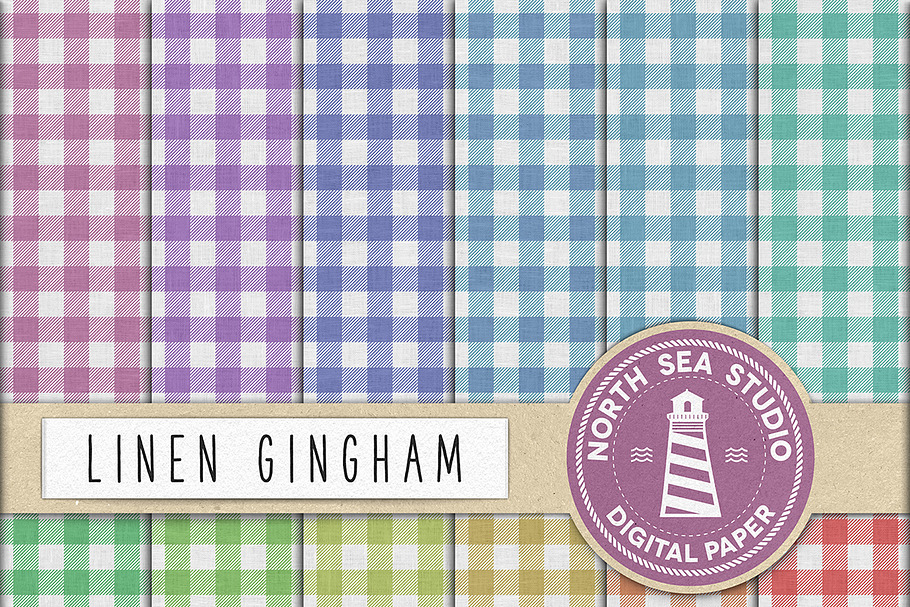 Linen Gingham Paper in Graphics - product preview 8