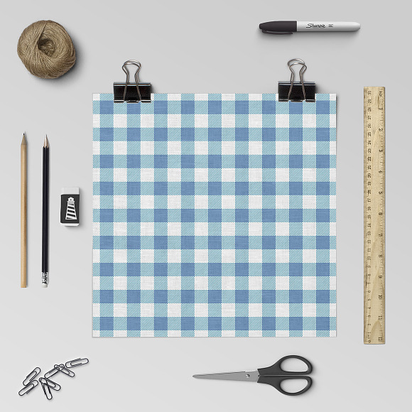 Linen Gingham Paper in Graphics - product preview 1