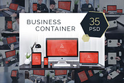 35 PSD Mockups Business Container