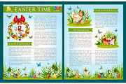 Easter Egg Hunt celebration brochure template