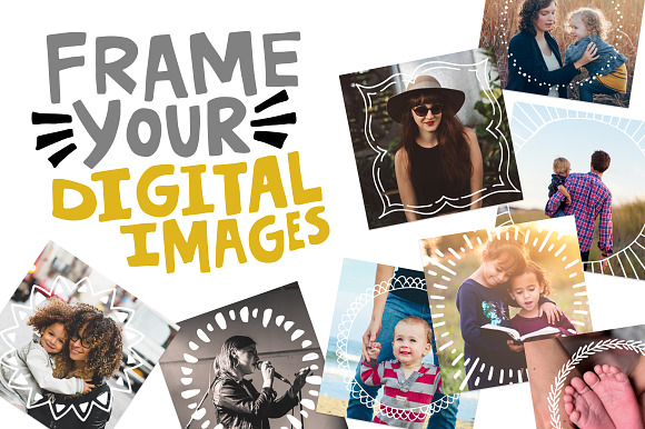 150 Digital Frames (EPS, PNG) in Illustrations - product preview 1