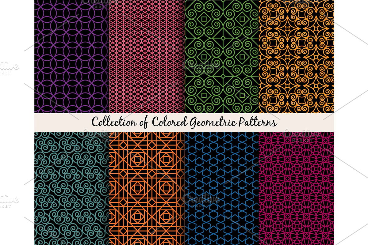 Mandala style ethnic patterns set in Illustrations - product preview 8