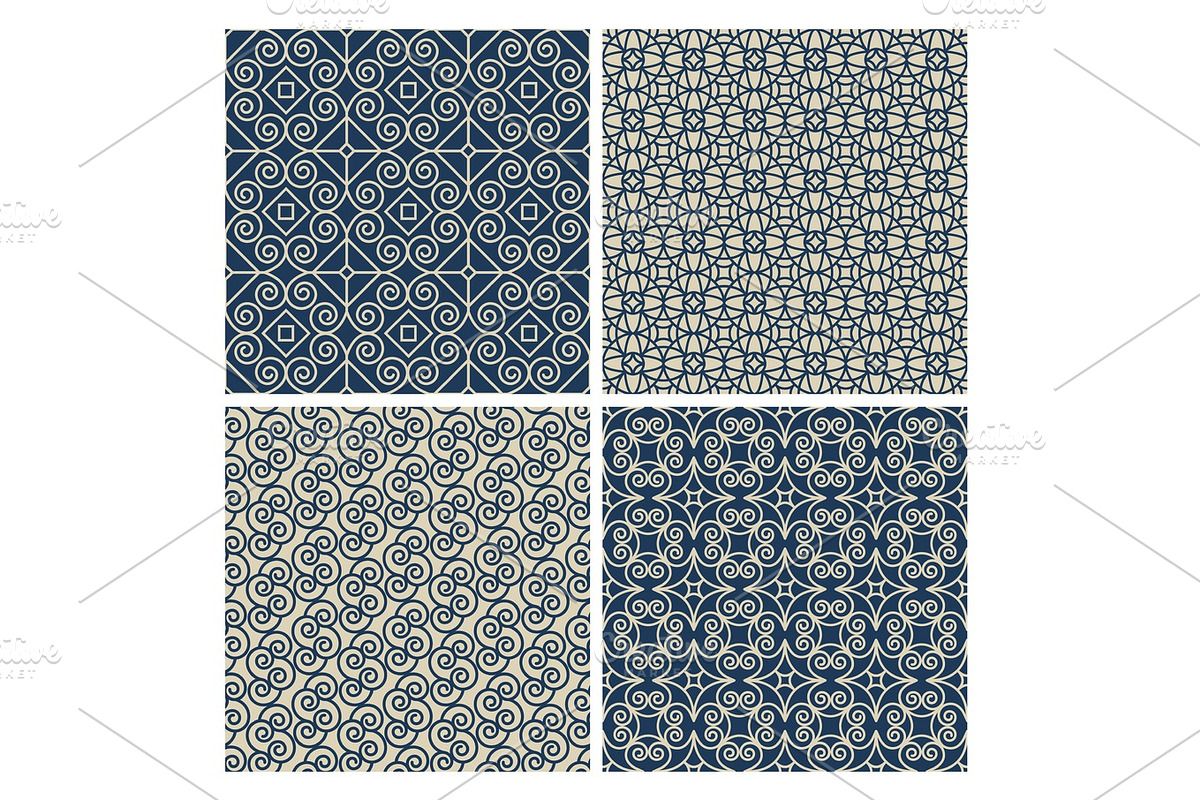 Ethnic patterns with linear ornamnet in Illustrations - product preview 8