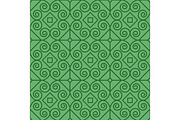 Green pattern with linear swirls
