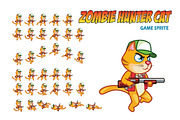 Zombie Hunter Cat Game Sprite