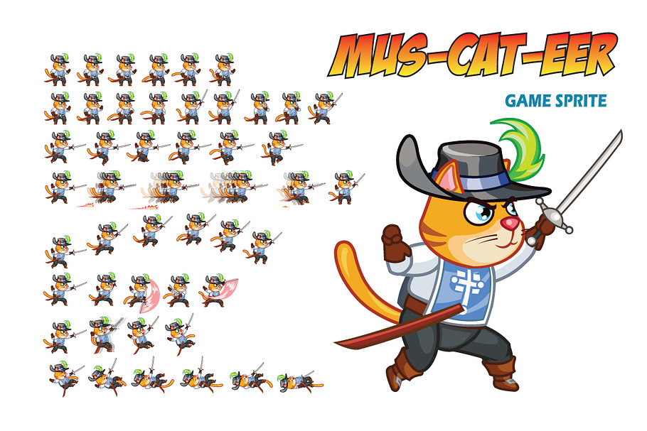 Mus-CAT-eer Game Sprite in Illustrations - product preview 8