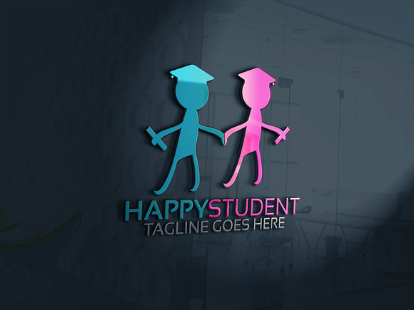 Happy student Logo in Logo Templates - product preview 1