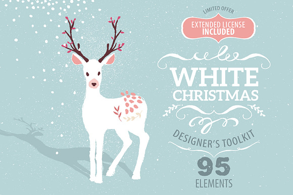 White Christmas designer toolkit in Illustrations - product preview 4