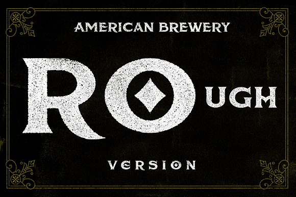American Brewery Clean & Rough in Tattoo Fonts - product preview 2
