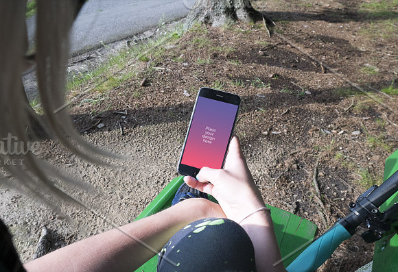 Outdoor Bike Mockups in Mobile & Web Mockups - product preview 7