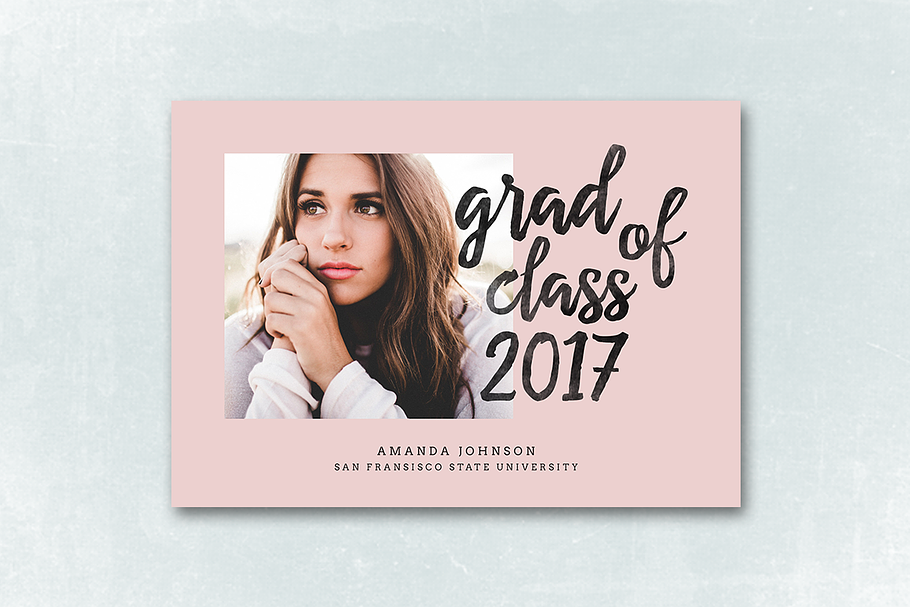 Senior Graduation Announcement 043 in Card Templates - product preview 8