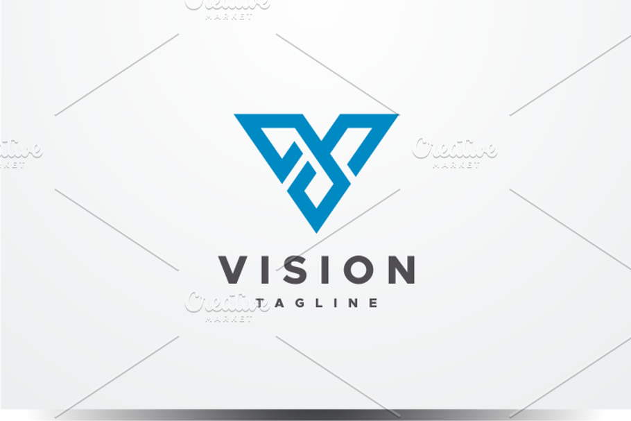 Vision - Letter V Logo in Logo Templates - product preview 8